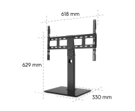 Hama Stojak do TV 65" MAX 40KG obrotowy regulowana wysokość - 1516981 - zdjęcie 4
